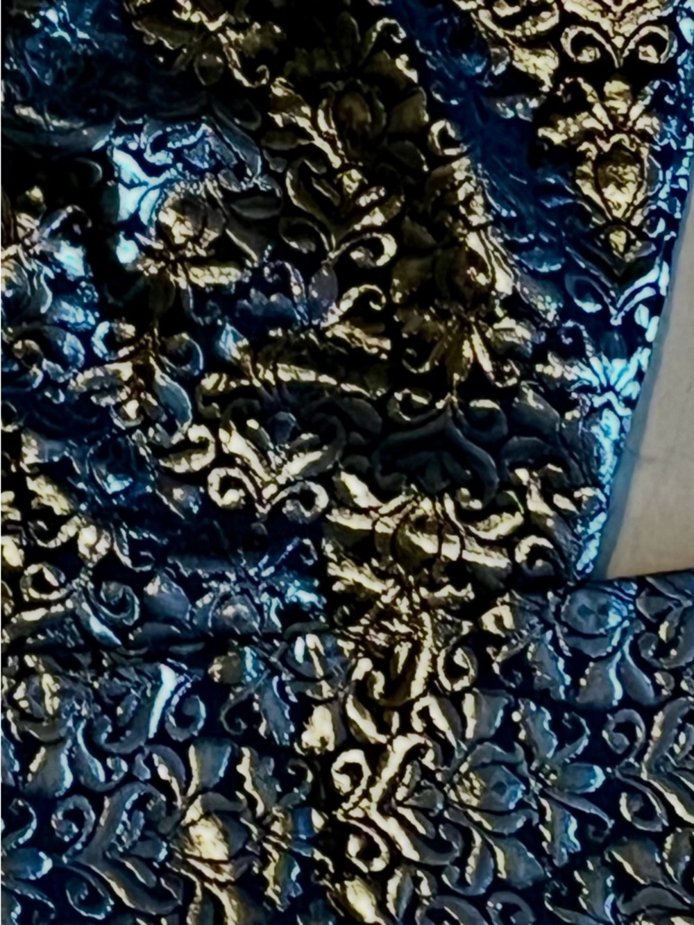 Talbots Metallic Jacquard Pants - Picture 3 of 4